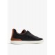 Sneakers Zegna, Triple Stitch, Low Top, Brown Details, Black - S4667ZLHCVOSNE