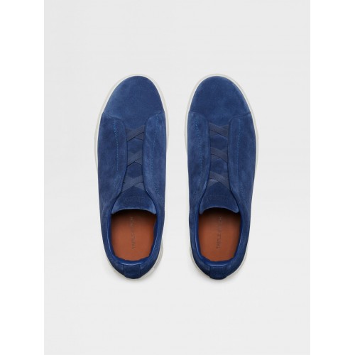 Sneakers Zegna, Low Top ,Triple Stitch,Albastru Sneakers Zegna, Low Top ,Triple Stitch,Albastru