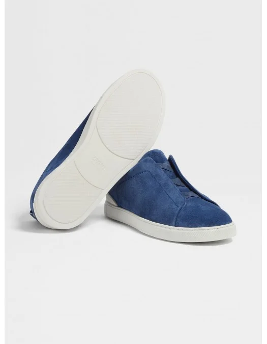 Sneakers Zegna, Low Top Albastru - S4667ZLHSOYBCP