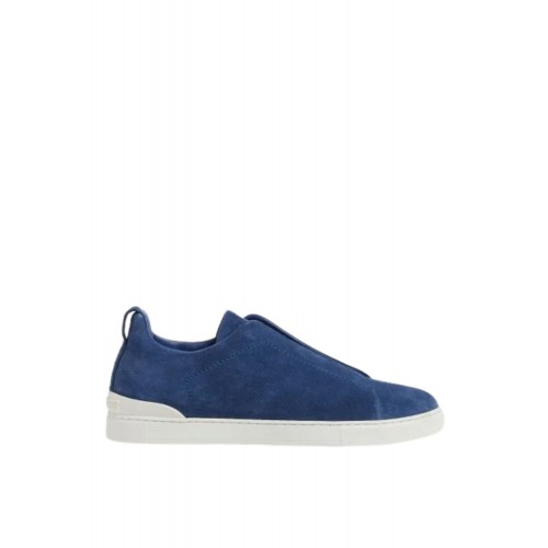 Sneakers Zegna, Low Top ,Triple Stitch,Albastru Sneakers Zegna, Low Top ,Triple Stitch,Albastru