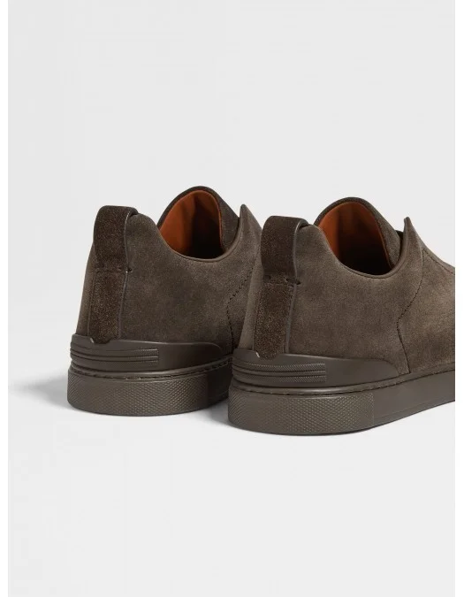 Sneakers Zegna, Low Top, Triple Stitch, Full Brown S4667ZLHSOYLVV - S4667ZLHSOYLVV Sneakers Zegna, Low Top, Triple Stitch, Full Brown S4667ZLHSOYLVV - S4667ZLHSOYLVV