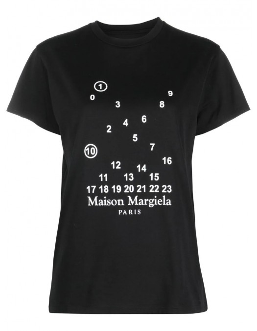 TRICOU MAISON MARGIELA, Numbers Print, Black - S51GC0516S22816