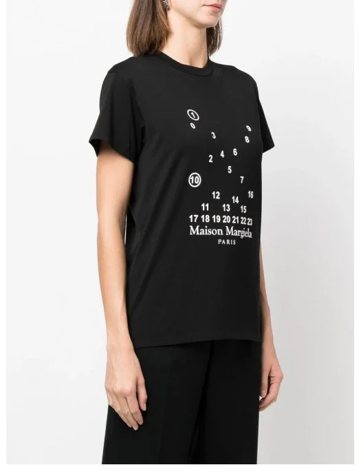 TRICOU MAISON MARGIELA, Numbers Print, Black - S51GC0516S22816