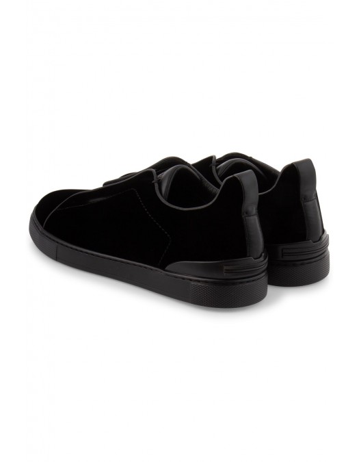 Sneakers Zegna, Low Top, Triple Stitch, Dark Black - S5377ZLHVELNER