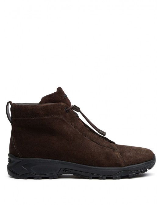 Sneakers Zegna, Triple Stitch Vetta, Leather, Dark Brown - S5809ZLHNVBTDM