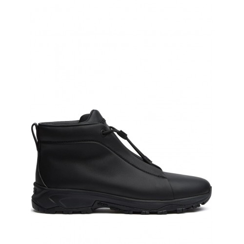 Sneakers Zegna, Triple Stitch Vetta, Leather, Black Sneakers Zegna, Triple Stitch Vetta, Leather, Black