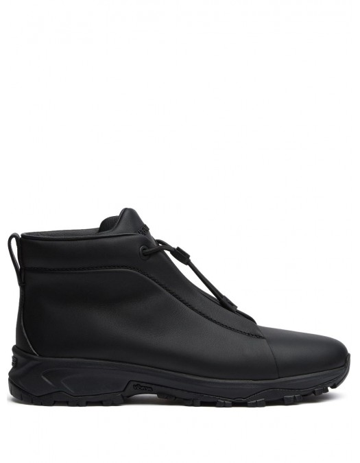 Sneakers Zegna, Triple Stitch Vetta, Leather, Black - S5835ZLHMONNEE