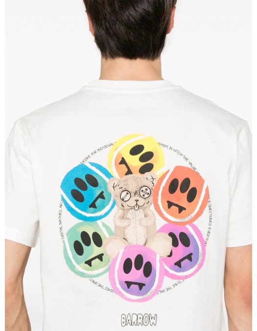 TRICOU BARROW, Graphic Design, Color Print, White - S5BWUATH053002 TRICOU BARROW, Graphic Design, Color Print, White - S5BWUATH053002