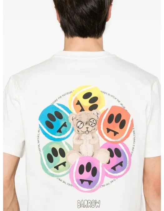 TRICOU BARROW, Graphic Design, Color Print, White - S5BWUATH053002 TRICOU BARROW, Graphic Design, Color Print, White - S5BWUATH053002