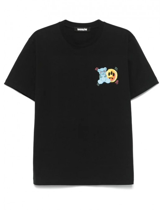TRICOU BARROW, Color Teddy Bear Print, Black - S5BWUATH058110 TRICOU BARROW, Color Teddy Bear Print, Black - S5BWUATH058110