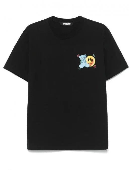 TRICOU BARROW, Color Teddy Bear Print, Black - S5BWUATH058110 TRICOU BARROW, Color Teddy Bear Print, Black - S5BWUATH058110