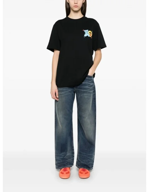 TRICOU BARROW, Color Teddy Bear Print, Black - S5BWUATH058110 TRICOU BARROW, Color Teddy Bear Print, Black - S5BWUATH058110