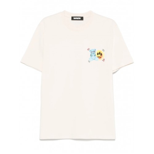 TRICOU BARROW, Color Teddy Bear Print, White TRICOU BARROW, Color Teddy Bear Print, White