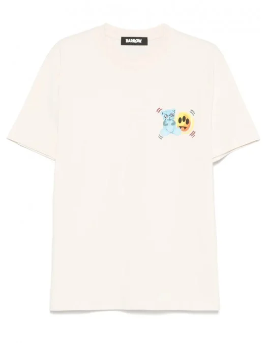 TRICOU BARROW, Color Teddy Bear Print, White - S5BWUATH058BW029 TRICOU BARROW, Color Teddy Bear Print, White - S5BWUATH058BW029