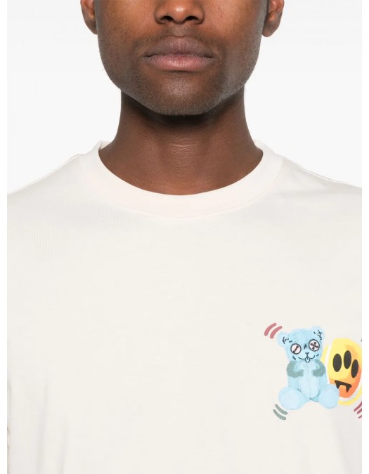 TRICOU BARROW, Color Teddy Bear Print, White - S5BWUATH058BW029 TRICOU BARROW, Color Teddy Bear Print, White - S5BWUATH058BW029