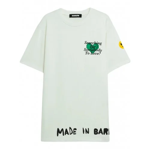 TRICOU BARROW, Text Print, Logo Insert, White