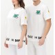TRICOU BARROW, Text Print, Logo Insert, White - S5BWUATH060002 TRICOU BARROW, Text Print, Logo Insert, White - S5BWUATH060002