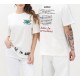 TRICOU BARROW, Text Print, Logo Insert, White - S5BWUATH060002 TRICOU BARROW, Text Print, Logo Insert, White - S5BWUATH060002