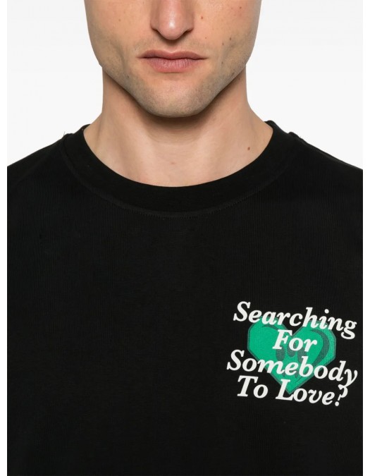 TRICOU BARROW, Text Print, Logo Insert, Black - S5BWUATH060110 TRICOU BARROW, Text Print, Logo Insert, Black - S5BWUATH060110