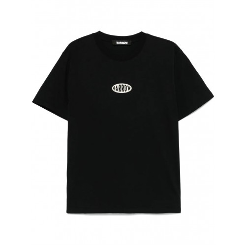 TRICOU BARROW, Text Print, Logo Insert, Black TRICOU BARROW, Text Print, Logo Insert, Black