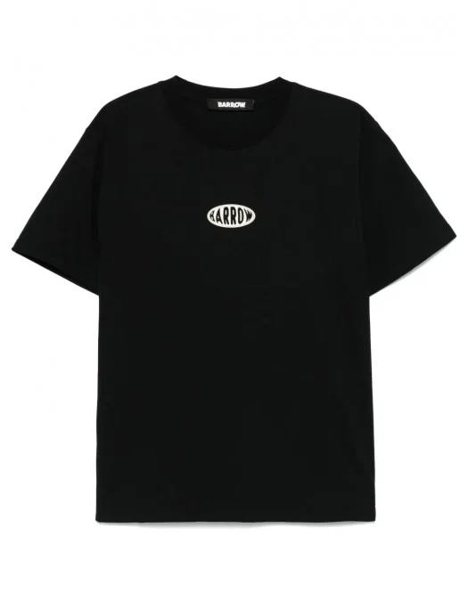 TRICOU BARROW, Text Print, Logo Insert, Black - S5BWUATH066110
