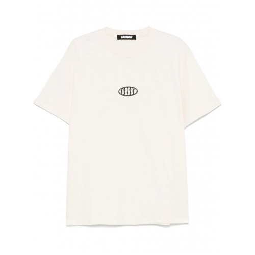 TRICOU BARROW, Text Print, Logo Insert, White TRICOU BARROW, Text Print, Logo Insert, White
