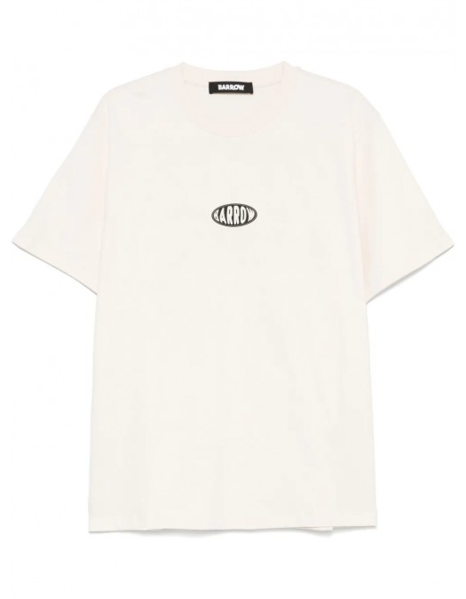 TRICOU BARROW, Text Print, Logo Insert, White - S5BWUATH066BW029 TRICOU BARROW, Text Print, Logo Insert, White - S5BWUATH066BW029