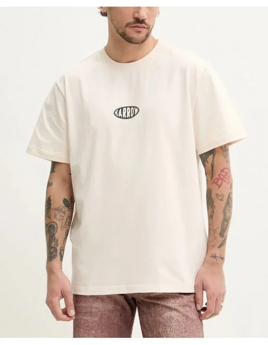 TRICOU BARROW, Text Print, Logo Insert, White - S5BWUATH066BW029 TRICOU BARROW, Text Print, Logo Insert, White - S5BWUATH066BW029