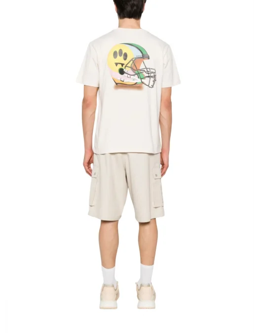 TRICOU BARROW, Embroidered Logo, Baseball Helmet, White - S5BWUATH145BW029 TRICOU BARROW, Embroidered Logo, Baseball Helmet, White - S5BWUATH145BW029