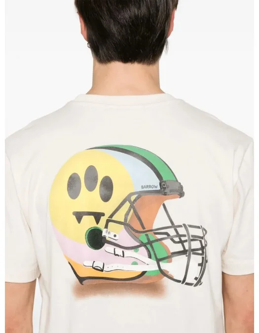 TRICOU BARROW, Embroidered Logo, Baseball Helmet, White - S5BWUATH145BW029 TRICOU BARROW, Embroidered Logo, Baseball Helmet, White - S5BWUATH145BW029