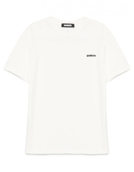 TRICOU BARROW, Little Logo Insert, Bear Print, White - S5BWUATH150002 TRICOU BARROW, Little Logo Insert, Bear Print, White - S5BWUATH150002