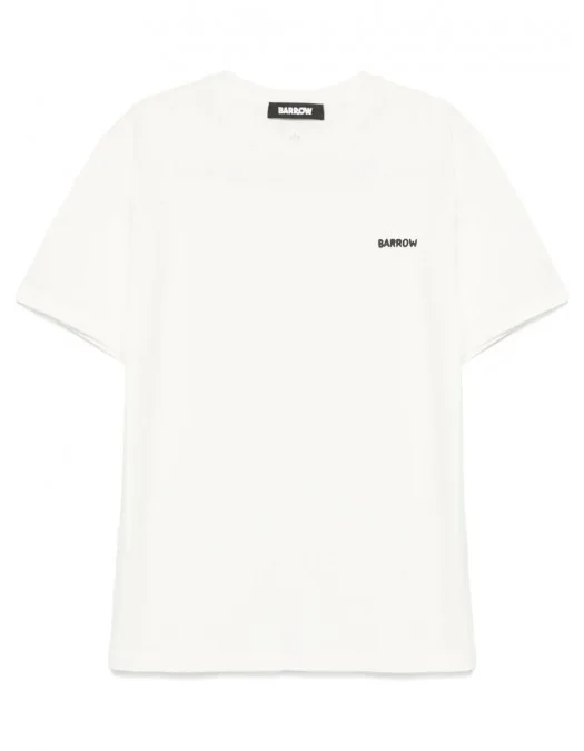 TRICOU BARROW, Little Logo Insert, Bear Print, White - S5BWUATH150002 TRICOU BARROW, Little Logo Insert, Bear Print, White - S5BWUATH150002
