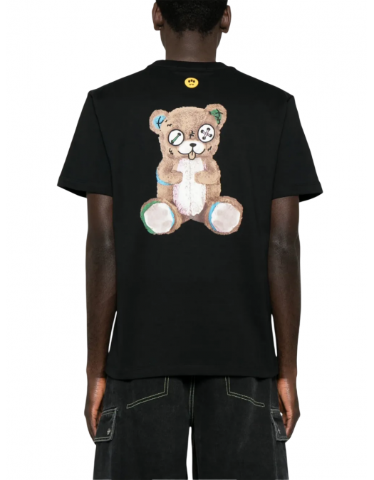 TRICOU BARROW, Little Logo Insert, Bear Print, Black - S5BWUATH150110 TRICOU BARROW, Little Logo Insert, Bear Print, Black - S5BWUATH150110