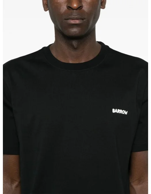 TRICOU BARROW, Little Logo Insert, Bear Print, Black - S5BWUATH150110 TRICOU BARROW, Little Logo Insert, Bear Print, Black - S5BWUATH150110