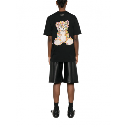 TRICOU BARROW, Raised Logo, Bear Print, Black