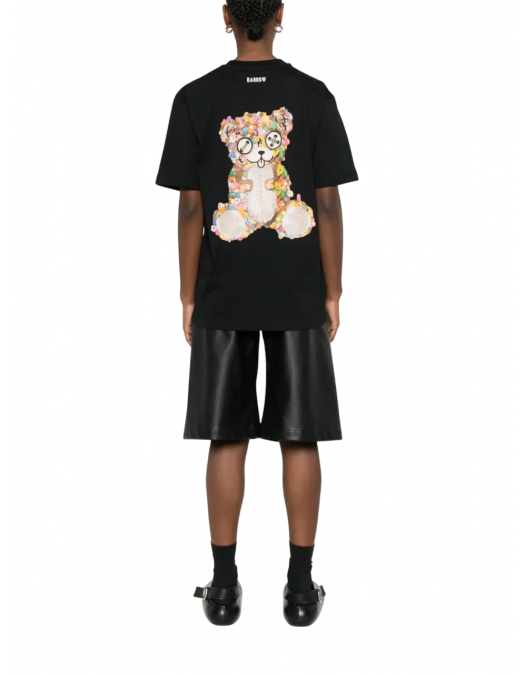 TRICOU BARROW, Raised Logo, Bear Print, Black - S5BWUATH152110 TRICOU BARROW, Raised Logo, Bear Print, Black - S5BWUATH152110