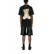 TRICOU BARROW, Raised Logo, Bear Print, Black - S5BWUATH152110 TRICOU BARROW, Raised Logo, Bear Print, Black - S5BWUATH152110