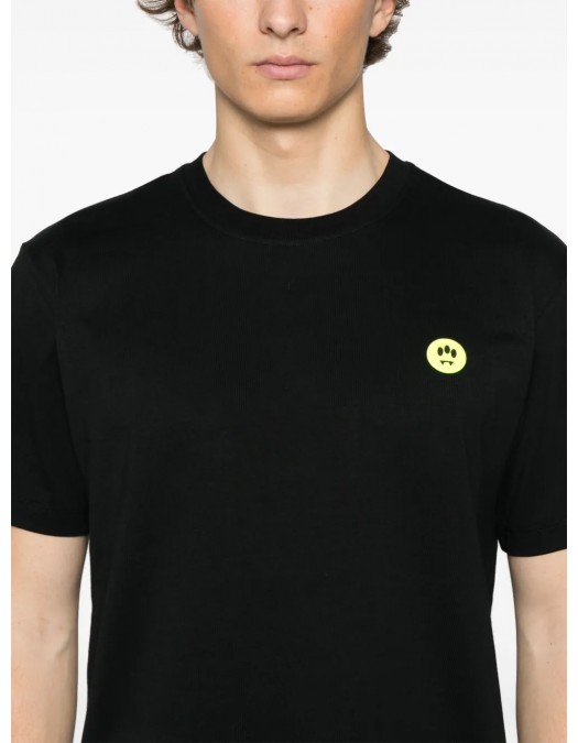 TRICOU BARROW, Raised Logo, Bear Print, Black - S5BWUATH152110 TRICOU BARROW, Raised Logo, Bear Print, Black - S5BWUATH152110