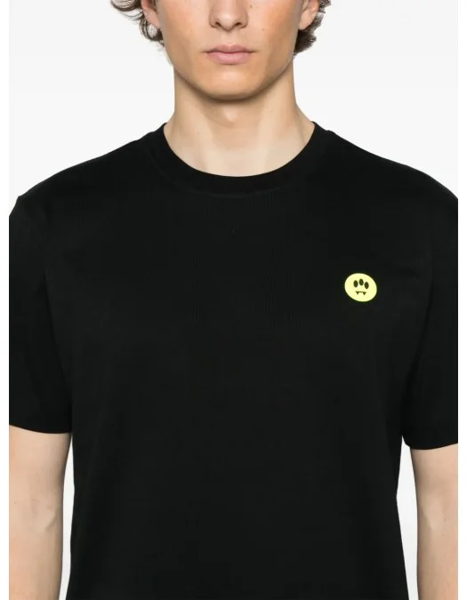 TRICOU BARROW, Raised Logo, Bear Print, Black - S5BWUATH152110 TRICOU BARROW, Raised Logo, Bear Print, Black - S5BWUATH152110