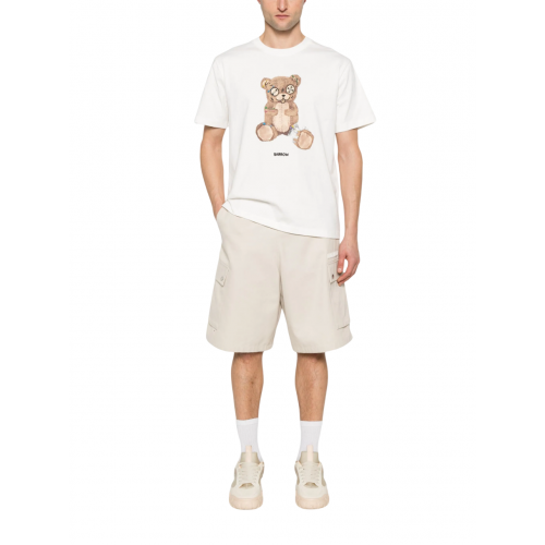 TRICOU BARROW, Iconic Print, Teddy Bear, White TRICOU BARROW, Iconic Print, Teddy Bear, White