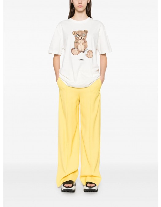 TRICOU BARROW, Iconic Print, Teddy Bear, White - S5BWUATH154002 TRICOU BARROW, Iconic Print, Teddy Bear, White - S5BWUATH154002