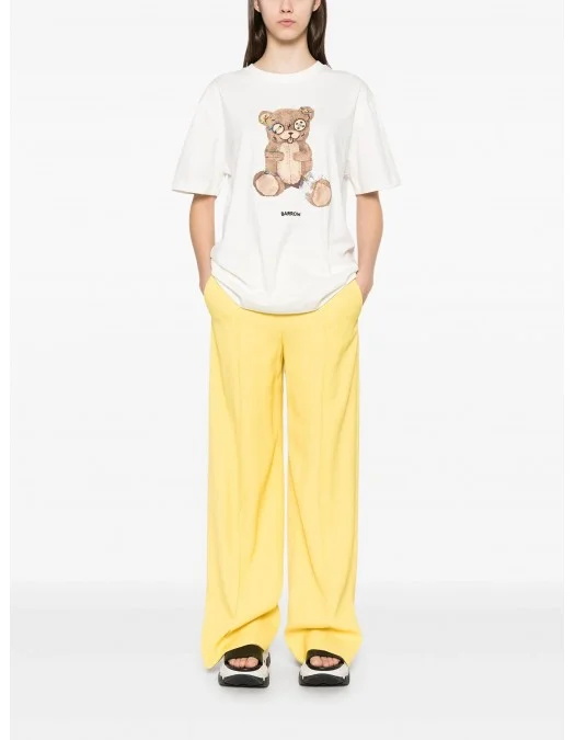 TRICOU BARROW, Iconic Print, Teddy Bear, White - S5BWUATH154002 TRICOU BARROW, Iconic Print, Teddy Bear, White - S5BWUATH154002