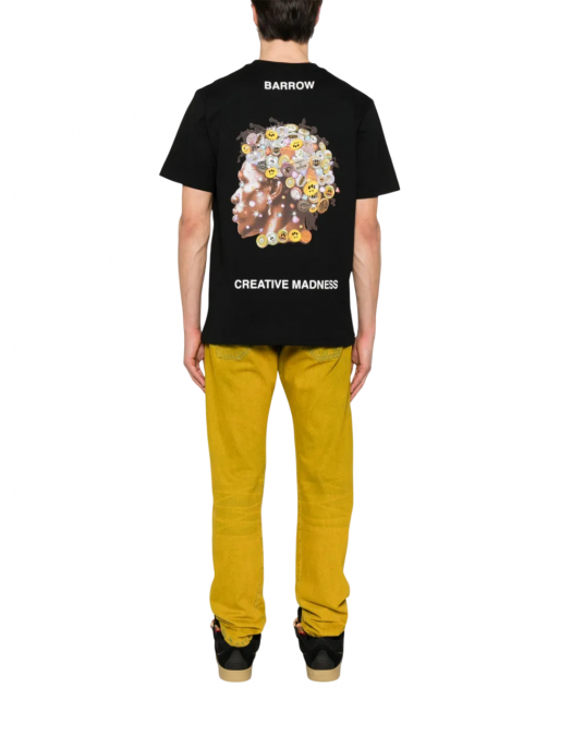 TRICOU BARROW, Artistic Human Profile Print, Black - S5BWUATH157110 TRICOU BARROW, Artistic Human Profile Print, Black - S5BWUATH157110
