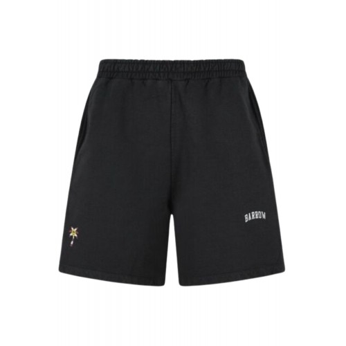 Bermude BARROW, BLACK COTTON BERMUDA SHORTS