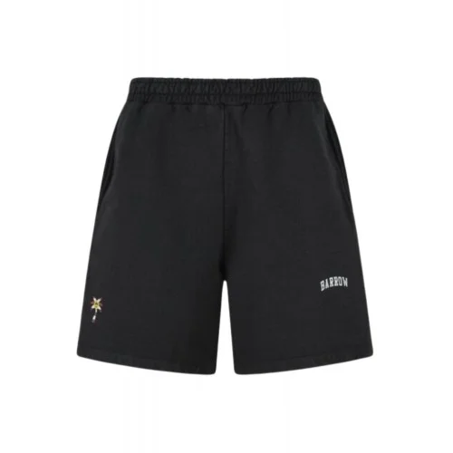 Bermude BARROW, BLACK COTTON BERMUDA SHORTS