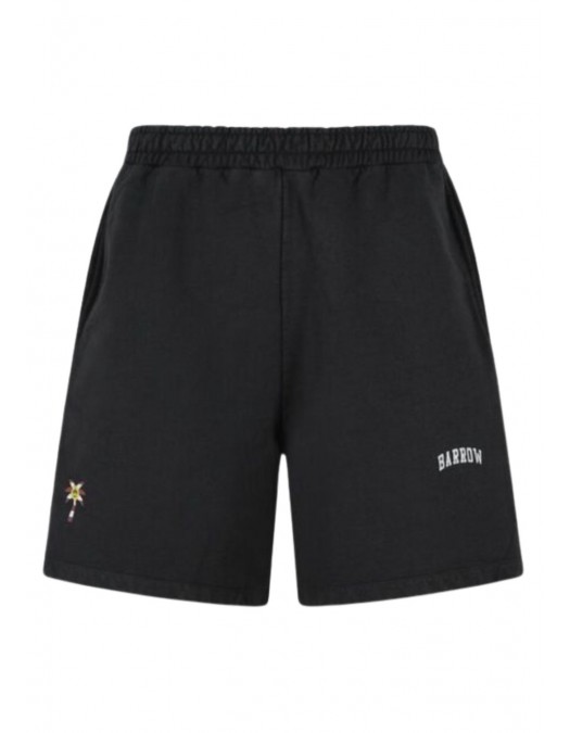 Bermude BARROW, BLACK COTTON BERMUDA SHORTS - S6BWUABE017110