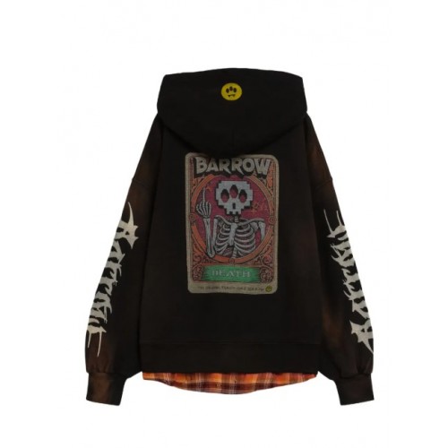 Hanorac BARROW, graphic hoodie, Black