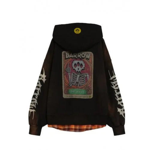 Hanorac BARROW, graphic hoodie, Black