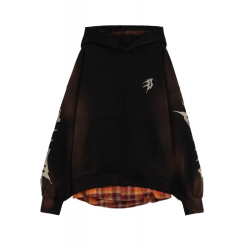 Hanorac BARROW, graphic hoodie, Black