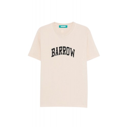 Tricou BARROW, logo T-shirt, Beige
